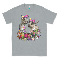 Heather Grey floral baby goats Classic Tee - RanaPortraitStore