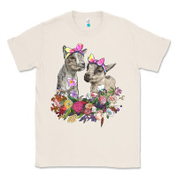 Natural floral baby goats Classic Tee - RanaPortraitStore