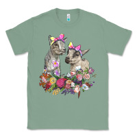 Sage floral baby goats Classic Tee - RanaPortraitStore