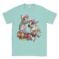 Seafoam floral baby goats Classic Tee - RanaPortraitStore