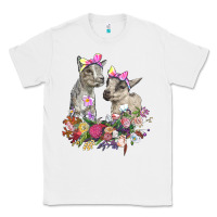White floral baby goats Classic Tee - RanaPortraitStore