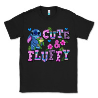 Black cute and fluffy stitch Classic Tee - AdoDesignShop