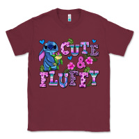 Burgundy cute and fluffy stitch Classic Tee - AdoDesignShop