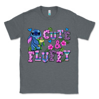 Charcoal Heather cute and fluffy stitch Classic Tee - AdoDesignShop