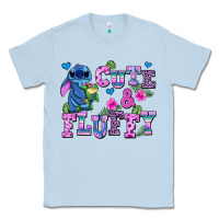 Dusty Blue cute and fluffy stitch Classic Tee - AdoDesignShop
