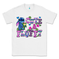 White cute and fluffy stitch Classic Tee - AdoDesignShop