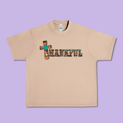 Thankful Pumpkin Cross Urban Heavy Tee Designed By Ranaportraitstore