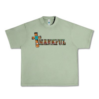 Oil Green thankful pumpkin cross Urban Heavy Tee - RanaPortraitStore