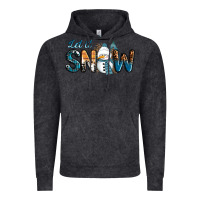 Vintage Black Let It Snow Snowman Vintage Hoodie - RanaPortraitStore
