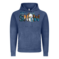 Vintage Denim Let It Snow Snowman Vintage Hoodie - RanaPortraitStore
