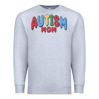 Heather Grey autism mom Premium Sweatshirt - MaliasSmallBusiness