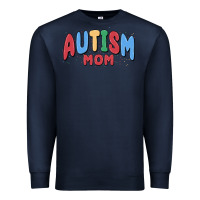 Navy autism mom Premium Sweatshirt - MaliasSmallBusiness