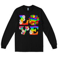 Black love and sunflower Long Sleeve Tee - HRA Design Shop