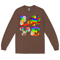 Chestnut love and sunflower Long Sleeve Tee - HRA Design Shop