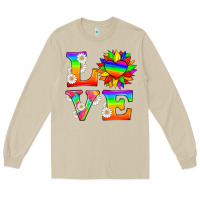 Mushroom love and sunflower Long Sleeve Tee - HRA Design Shop