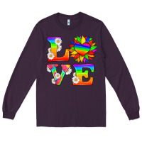 Plum love and sunflower Long Sleeve Tee - HRA Design Shop