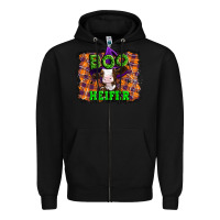 Black Boo heifer halloween Zipper Hoodie - Artiststas
