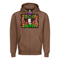 Chestnut Boo heifer halloween Zipper Hoodie - Artiststas