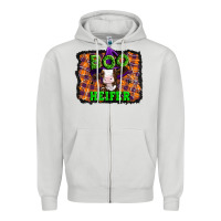 Dove Grey Boo heifer halloween Zipper Hoodie - Artiststas