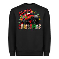 Black merry christmas truck Heavyweight Sweatshirt - Zillion Design Studio