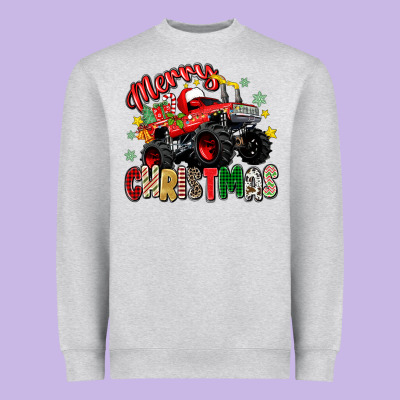 Heavyweight Sweatshirt merry christmas truck