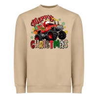 Mushroom merry christmas truck Heavyweight Sweatshirt - Zillion Design Studio