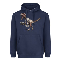 Navy Deinonychus Heavyweight Hoodie - LillyAllenDesigns