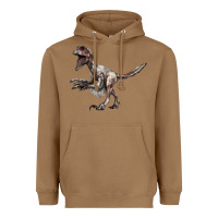 Toasted Coconut Deinonychus Heavyweight Hoodie - LillyAllenDesigns