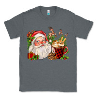 Charcoal Heather santa and hot cocoa cup Classic Tee - FaDigitalArtStudio