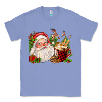 Colony Blue santa and hot cocoa cup Classic Tee - FaDigitalArtStudio
