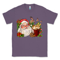 Lavender santa and hot cocoa cup Classic Tee - FaDigitalArtStudio