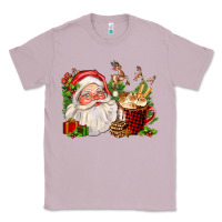 Lilac santa and hot cocoa cup Classic Tee - FaDigitalArtStudio