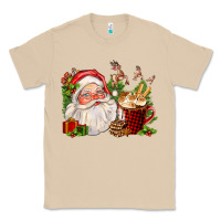 Mushroom santa and hot cocoa cup Classic Tee - FaDigitalArtStudio