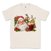 Natural santa and hot cocoa cup Classic Tee - FaDigitalArtStudio