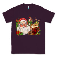 Plum santa and hot cocoa cup Classic Tee - FaDigitalArtStudio
