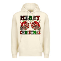 Sandshell Merry Christmas skeleton hands boobs Premium Hoodie - NancyCooperArtShop