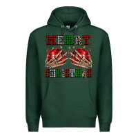 Sports Green Merry Christmas skeleton hands boobs Premium Hoodie - NancyCooperArtShop