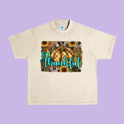 Thankful Pumpkin Urban Heavy Tee Designed By Ranaportraitstore
