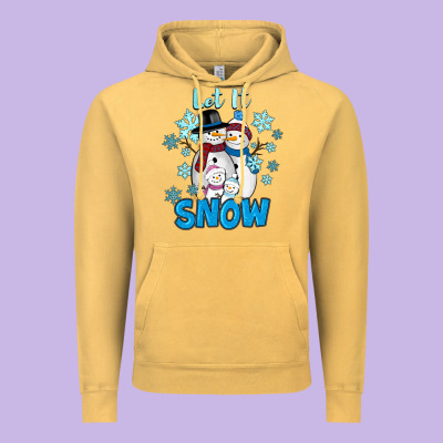 Vintage Hoodie Let It Snow