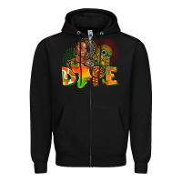 Black dope juneteenth Zipper Hoodie - AdoDesignShop