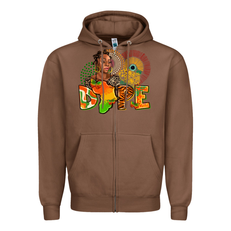 Dope Juneteenth Zipper Hoodie by AdoDesignShop | Teevron