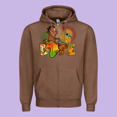 Dope Juneteenth Zipper Hoodie Designed By Adodesignshop