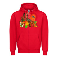 Red dope juneteenth Zipper Hoodie - AdoDesignShop