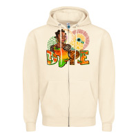 Sandshell dope juneteenth Zipper Hoodie - AdoDesignShop