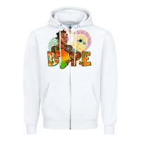 White dope juneteenth Zipper Hoodie - AdoDesignShop
