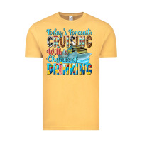 Vintage Mustard todays forecast  cruising with a chance of drinkin Vintage Tee - texasbilliewilder