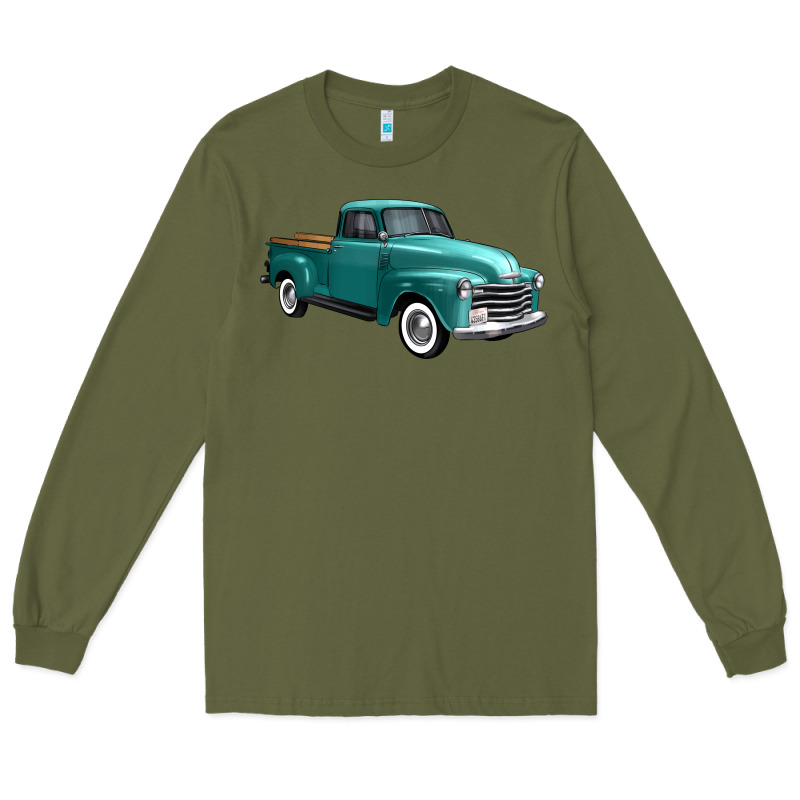 Western Truck Right 34 View Long Sleeve Tee by FaDigitalArtStudio | Teevron