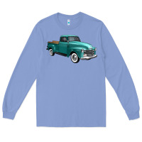Colony Blue western truck right 34 view Long Sleeve Tee - FaDigitalArtStudio
