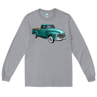 Heather Grey western truck right 34 view Long Sleeve Tee - FaDigitalArtStudio