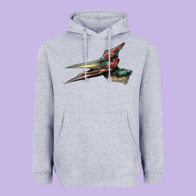 Pteranodon Face Heavyweight Hoodie Designed By Lillyallendesigns